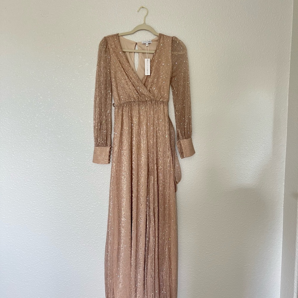 Baltic born Abigail champagne sparkle gown size xs